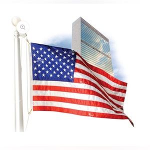 American Flag 5 X 8 Ft, 100% Nylon Bunting- Made in USA